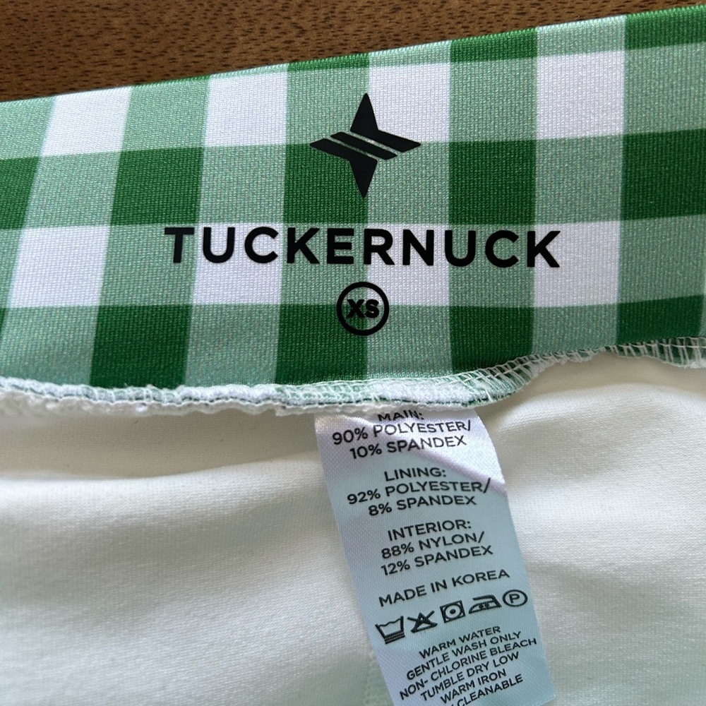Tuckernuck Green Trellis Gingham Karrie Golf Skort - Picture 7 of 11